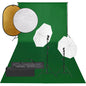 JUNG Vida Fotostudio-Set mit Beleuchtung, Hintergrund und Reflektor