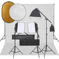 JUNG Vida Fotostudio-Set mit Beleuchtung, Hintergrund und Reflektor