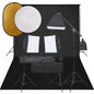 JUNG Vida Fotostudio-Set mit Beleuchtung, Hintergrund und Reflektor