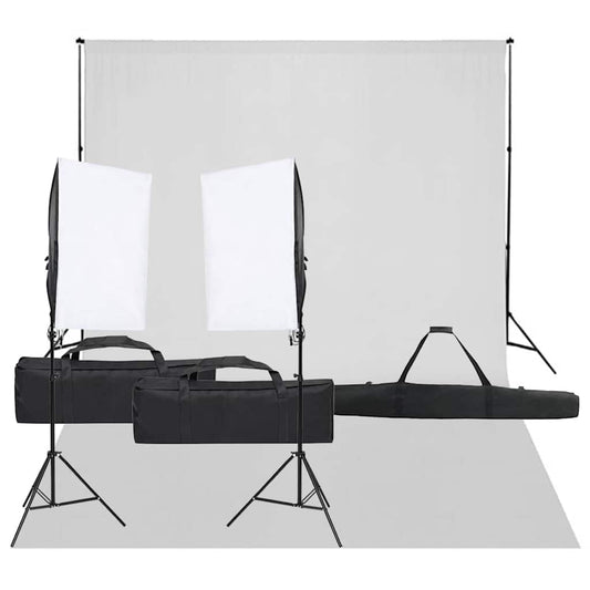 JUNG Vida Fotostudio-Set mit Beleuchtung und Hintergrund