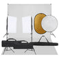 JUNG Vida Fotostudio-Set mit Beleuchtung, Hintergrund und Reflektor