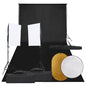 JUNG Vida Fotostudio-Set mit Beleuchtung, Hintergrund und Reflektor