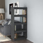 JUNG Vida Bücherregal/Raumteiler Grau 60x35x135 cm Massivholz Kiefer