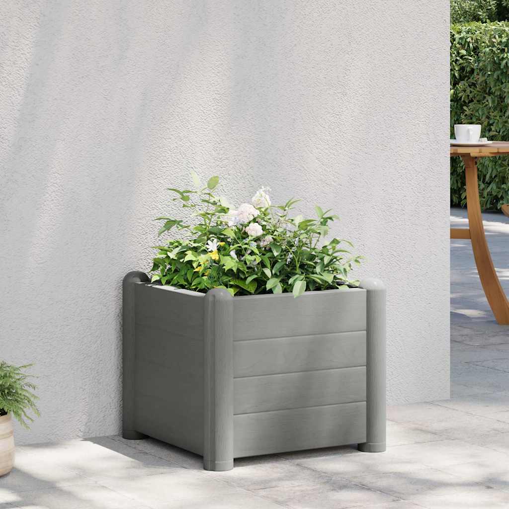 JUNG Vida Garten-Hochbeet PP Stein Grau 43x43x35 cm