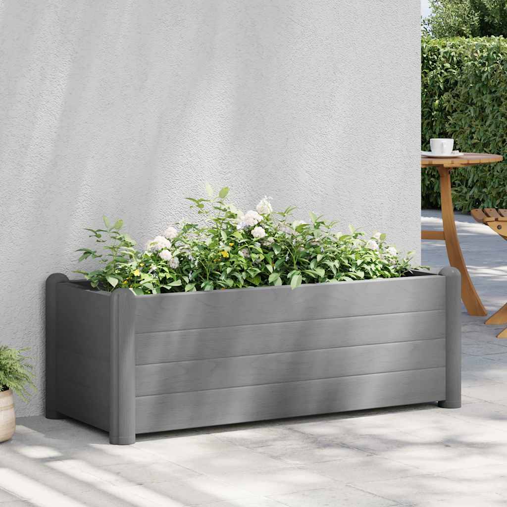 JUNG Vida Garten-Hochbeet PP Steingrau 100x43x35 cm