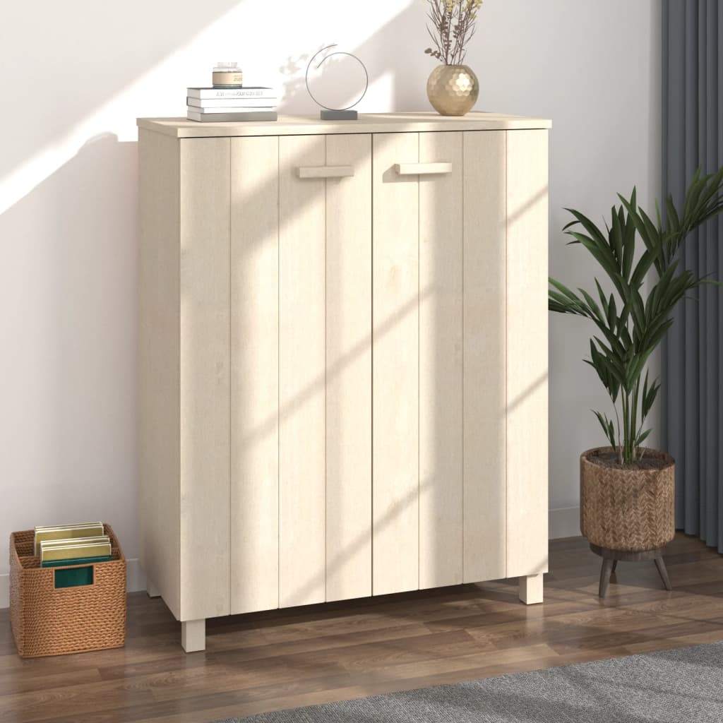 JUNG Vida Schuhschrank HAMAR Honigbraun 85x40x108 cm Massivholz Kiefer