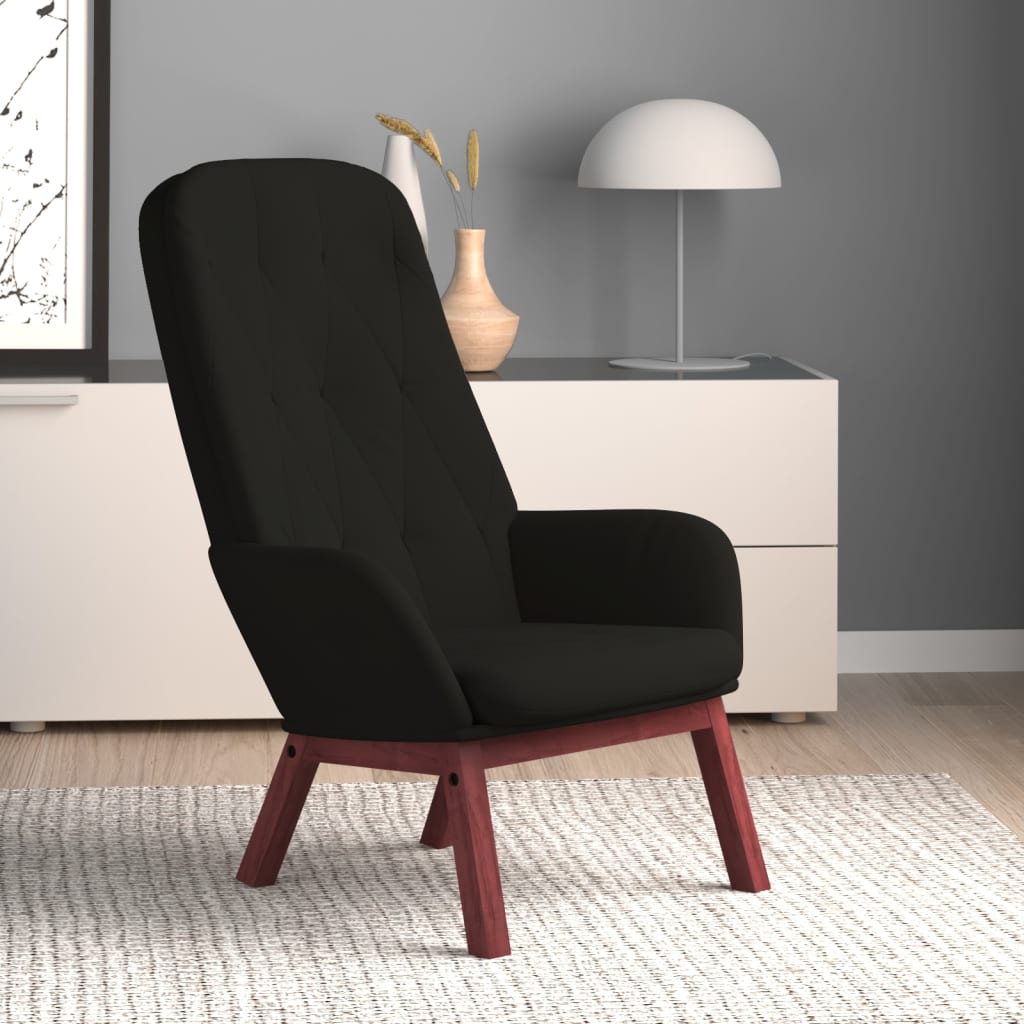 JUNG Vida Relaxsessel Schwarz Samt