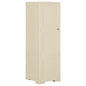 JUNG Vida Kunststoffschrank 40x43x125 cm Holzdesign Angora-Weiß