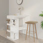 JUNG Vida Bartisch mit Regal Weiß 100x50x101,5 cm Holzwerkstoff