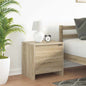 JUNG Vida Nachttische 2 Stk. Sonoma-Eiche 45x34x44,5 cm Holzwerkstoff