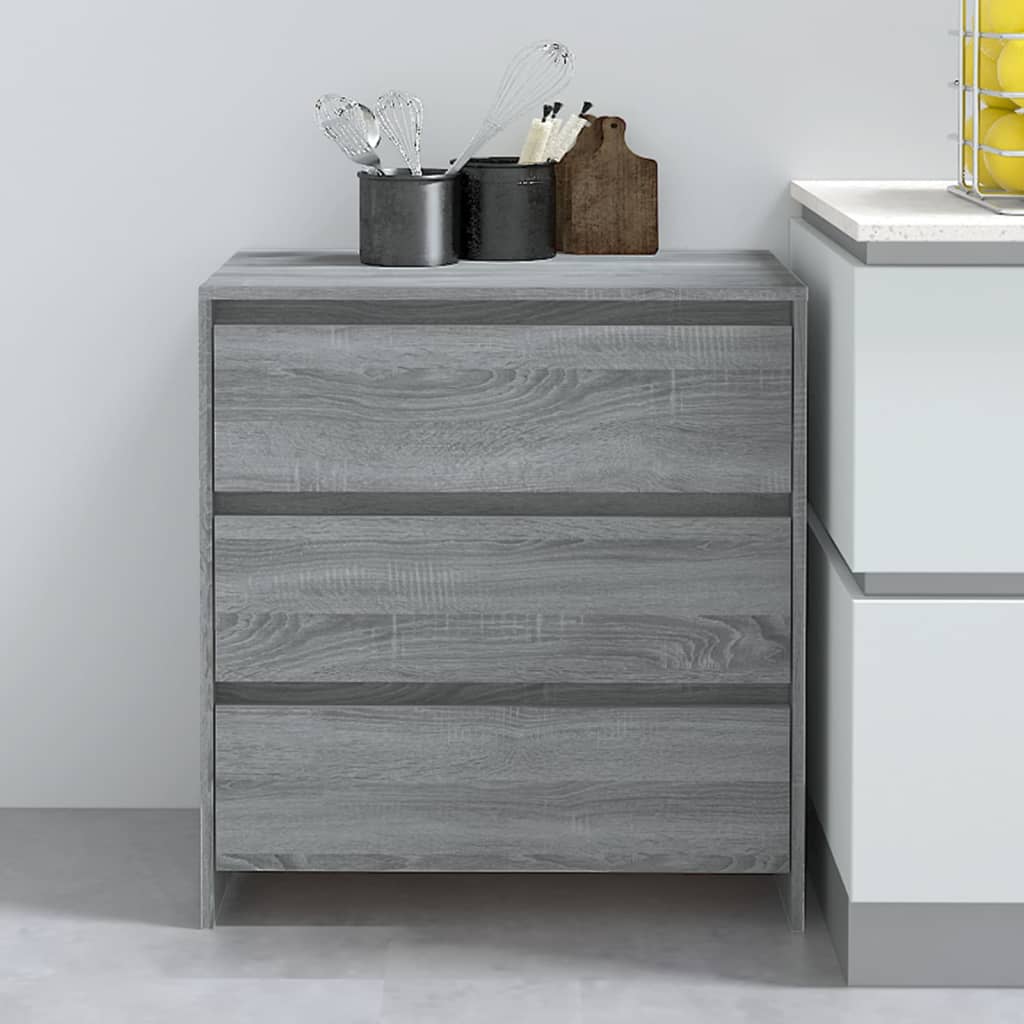 JUNG Vida Sideboard Grau Sonoma 70x41x75 cm Holzwerkstoff