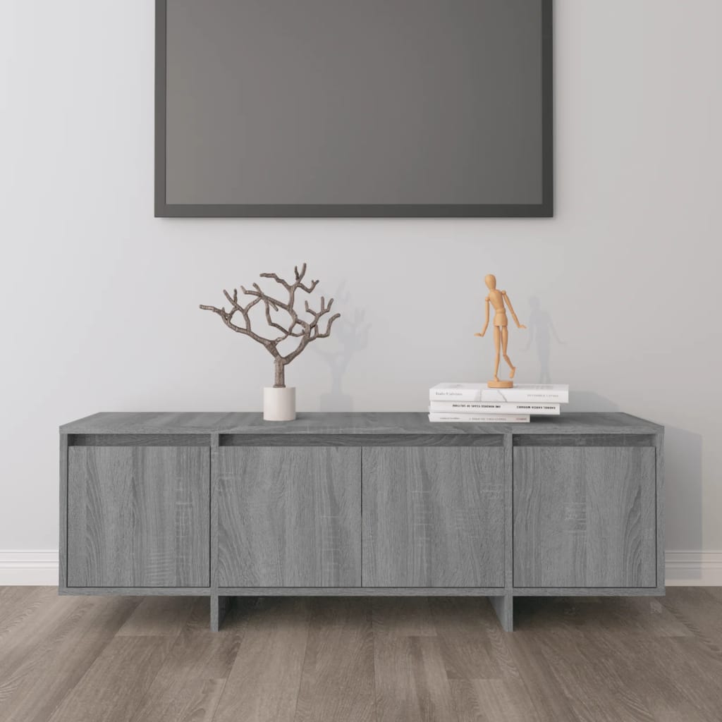 JUNG Vida TV-Schrank Grau Sonoma 120x30x40,5 cm Holzwerkstoff