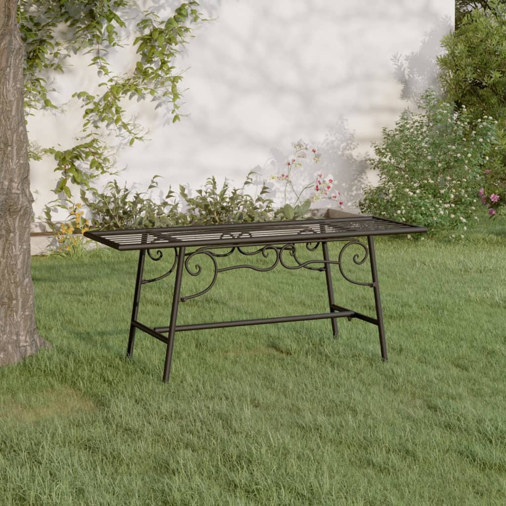 JUNG Vida Baumbank 110 cm Schwarz Stahl