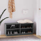 JUNG Vida Schuhregal Grau 110x34x45 cm Massivholz Kiefer