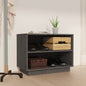 JUNG Vida Schuhschrank Grau 60x34x45 cm Massivholz Kiefer