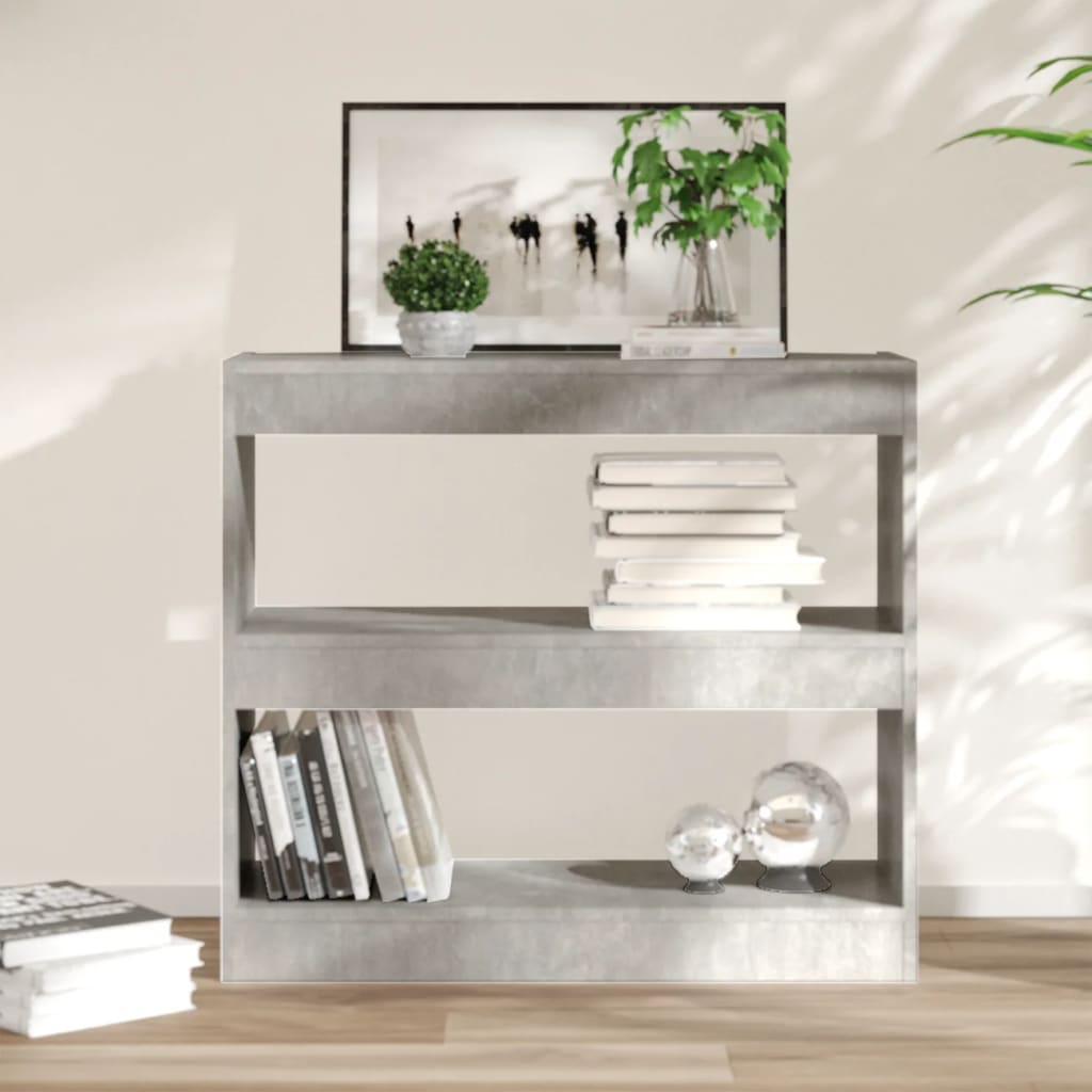 JUNG Vida Bücherregal/Raumteiler Betongrau 80x30x72 cm