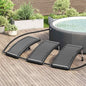 JUNG Vida Gebogene Solar-Heizpaneele für Pool 3 Stk. 110x65 cm