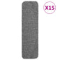 JUNG Vida Antirutsch Stufenmatten 15 Stk. 75x20 cm Grau Rechteckig
