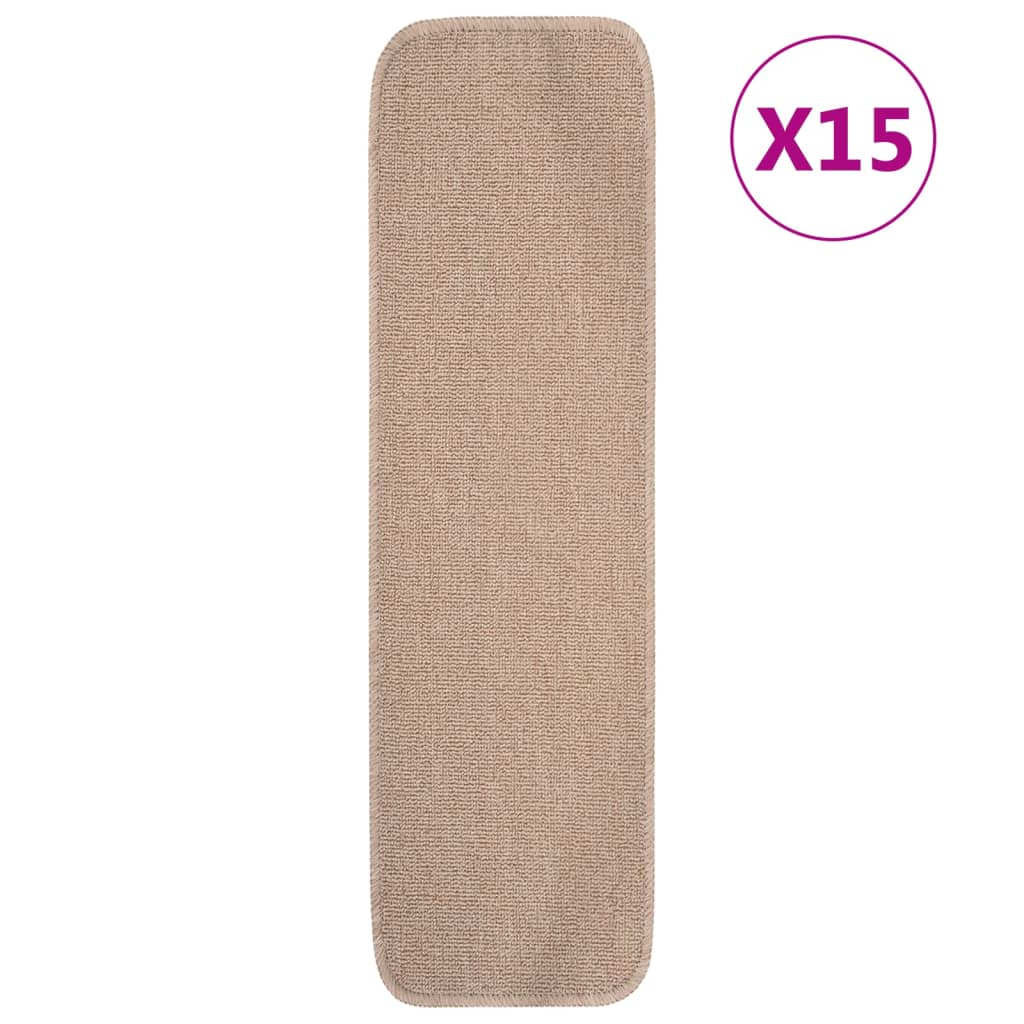 JUNG Vida Antirutsch Stufenmatten 15 Stk. 75x20 cm Beige Rechteckig