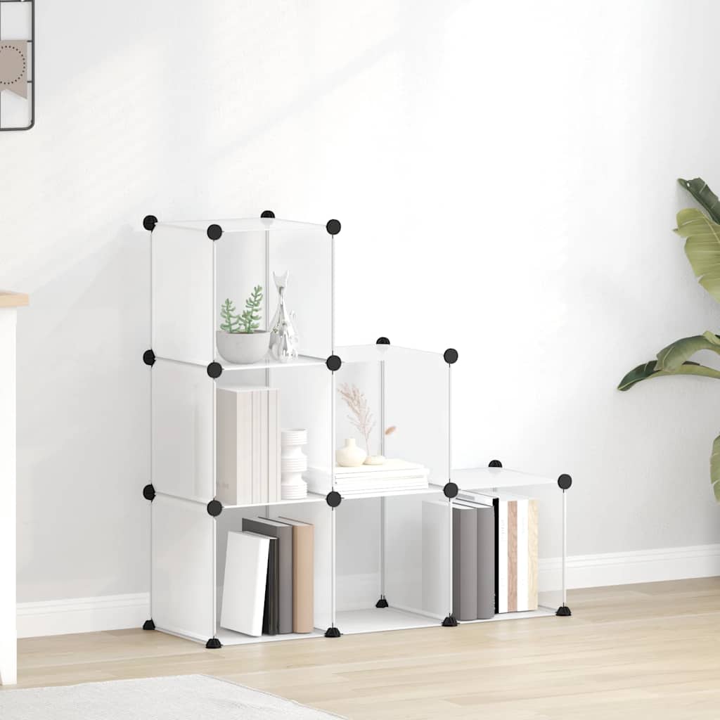 JUNG Vida Regalsystem mit 6 Würfeln Transparent PP