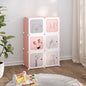 JUNG Vida Kinderschrank Modular mit 6 Würfeln Rosa PP
