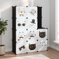 JUNG Vida Kinderschrank Modular mit 10 Würfeln Schwarz PP