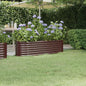 JUNG Vida Hochbeet Verzinkter Stahl 152x40x36 cm Braun