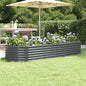 JUNG Vida Hochbeet Verzinkter Stahl 224x80x36 cm Anthrazit