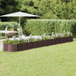 JUNG Vida Hochbeet Verzinkter Stahl 512x80x36 cm Braun
