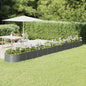 JUNG Vida Hochbeet Verzinkter Stahl 620x80x36 cm Grau
