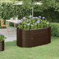 JUNG Vida Hochbeet Verzinkter Stahl 152x80x68 cm Braun
