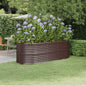 JUNG Vida Hochbeet Verzinkter Stahl 224x80x68 cm Braun