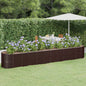 JUNG Vida Hochbeet Verzinkter Stahl 440x80x68 cm Braun
