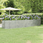 JUNG Vida Hochbeet Verzinkter Stahl 396x100x68 cm Silbern