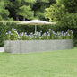 JUNG Vida Hochbeet Silbern 447x140x68 cm Verzinkter Stahl