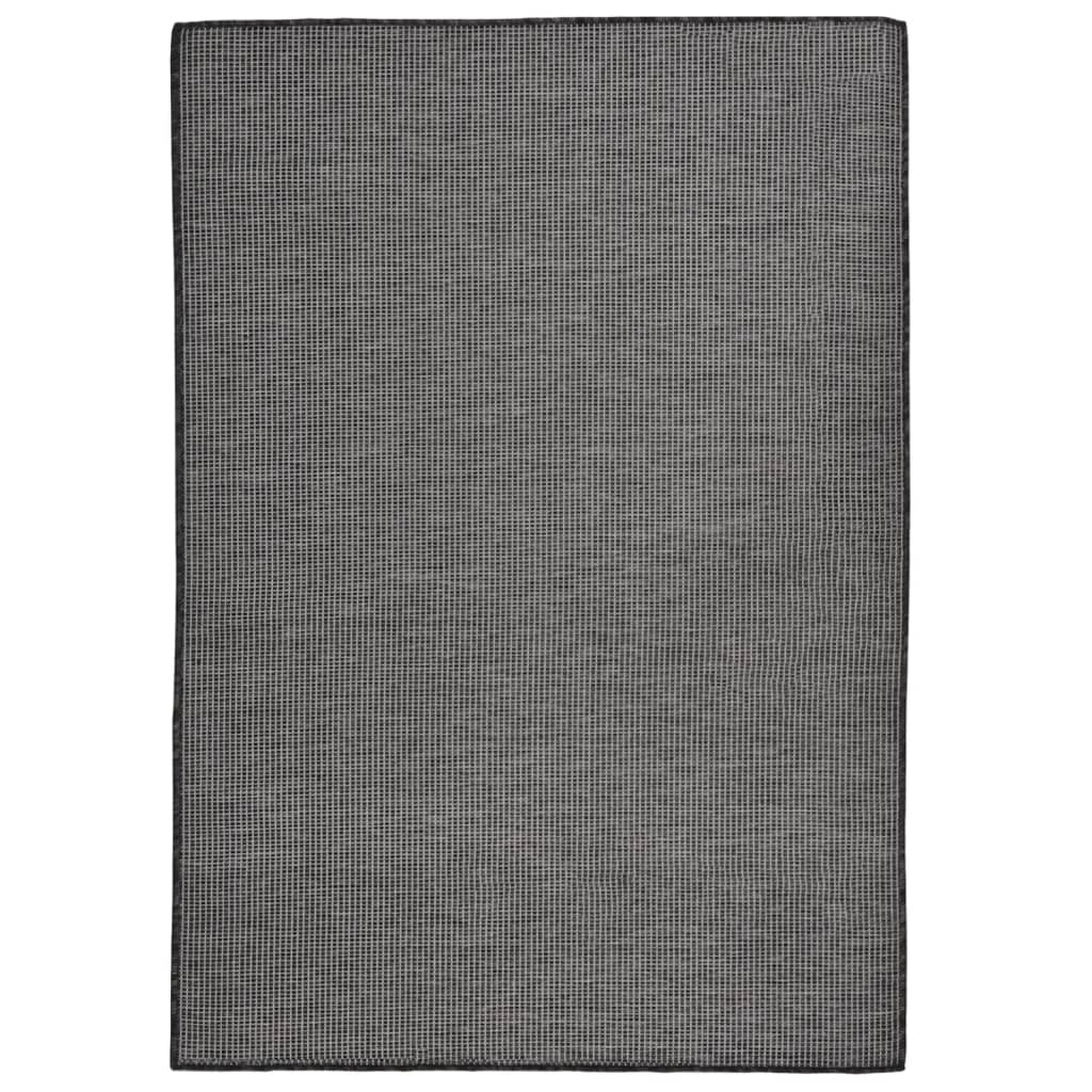 JUNG Vida Outdoor-Teppich Flachgewebe 160x230 cm Grau