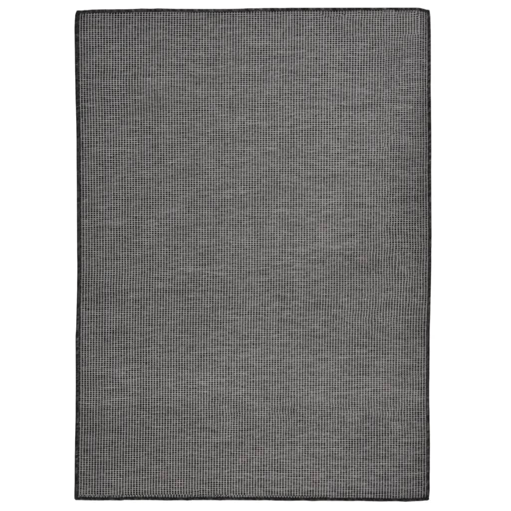 JUNG Vida Outdoor-Teppich Flachgewebe 200x280 cm Grau