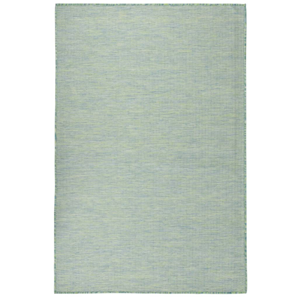 JUNG Vida Outdoor-Teppich Flachgewebe 120x170 cm Türkis