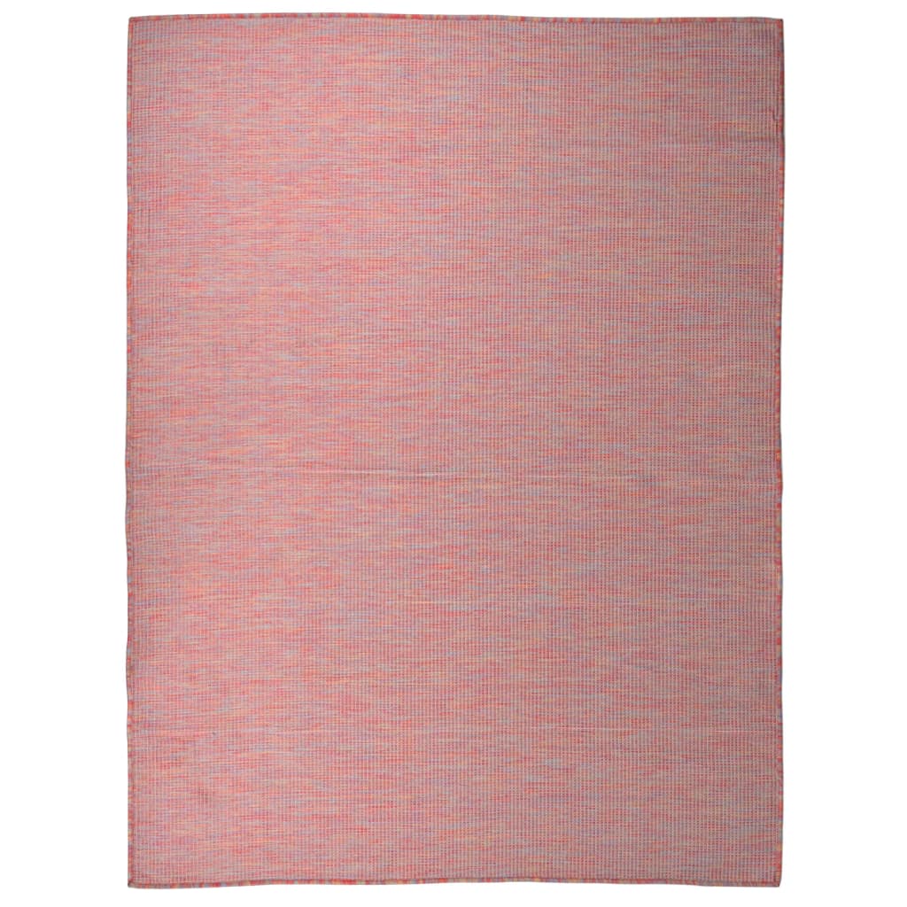 JUNG Vida Outdoor-Teppich Flachgewebe 120x170 cm Rot