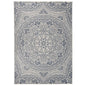 JUNG Vida Outdoor-Teppich Flachgewebe 140x200 cm Blaues Muster