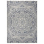 JUNG Vida Outdoor-Teppich Flachgewebe 200x280 cm Blaues Muster