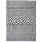 JUNG Vida Outdoor-Teppich Flachgewebe 200x280 cm Blau Gestreift