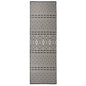 JUNG Vida Outdoor-Teppich Flachgewebe 80x250 cm Schwarz Gestreift