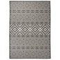 JUNG Vida Outdoor-Teppich Flachgewebe 120x170 cm Schwarz Gestreift