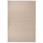 JUNG Vida Outdoor-Teppich Flachgewebe 160x230 cm Braun Gestreift