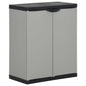 JUNG Vida Mülltonnenbox Grau und Schwarz 68x40x85 cm PP