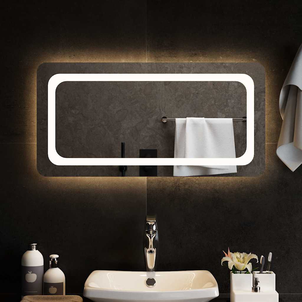 JUNG Vida LED-Badspiegel 80x40 cm