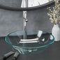 JUNG Vida Waschbecken mit Armatur und Ablaufgarnitur Hartglas