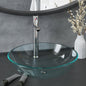 JUNG Vida Waschbecken mit Wasserhahn und Ablaufgarnitur aus gehärtetem