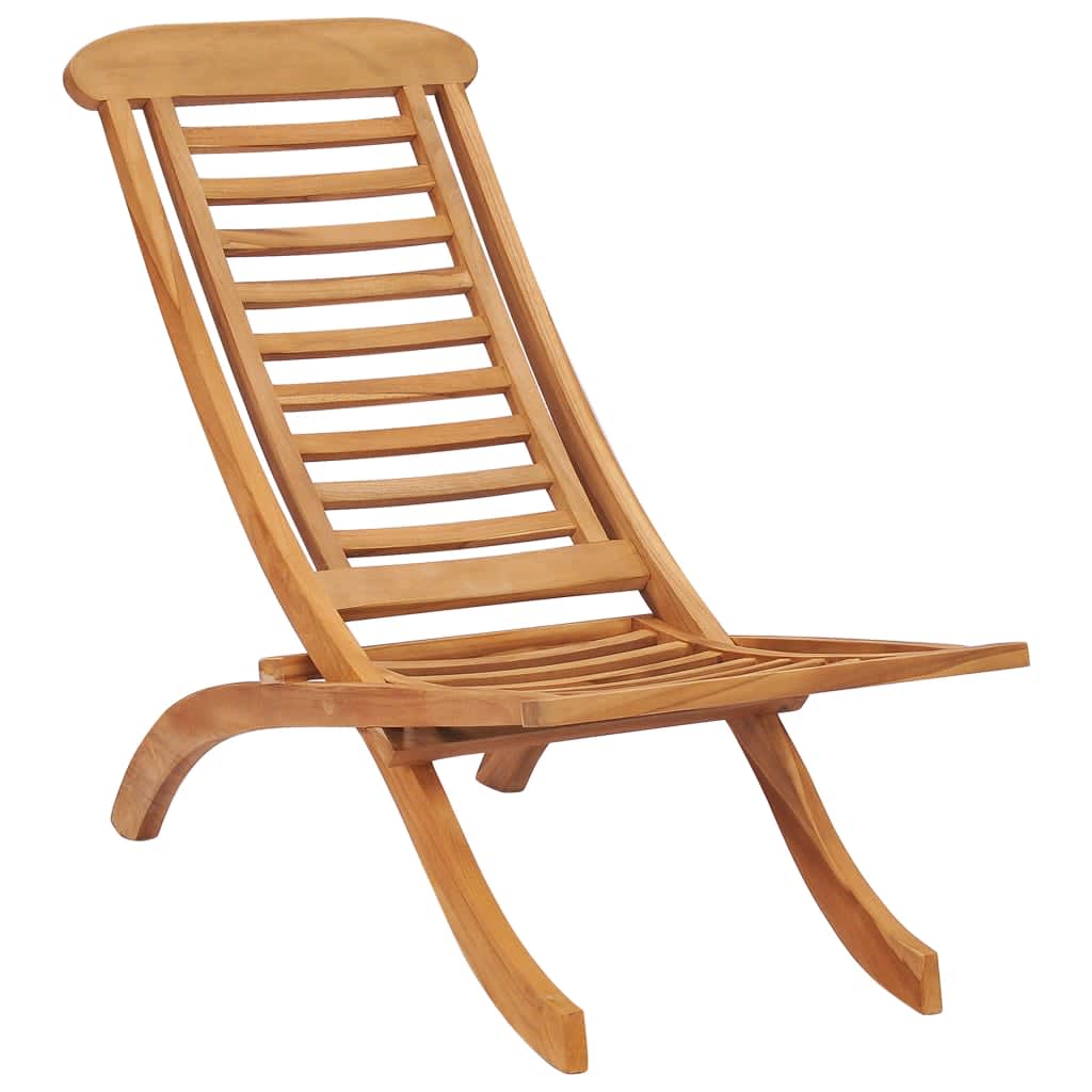 JUNG Vida Gartenstuhl Klappbar 50x90x69 cm Massivholz Teak
